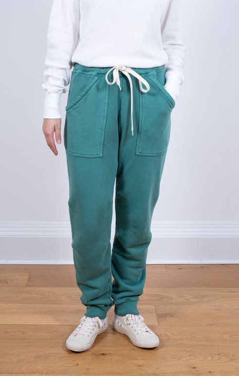 8oz Pigment Army Gym Sweat Pant Ever Green