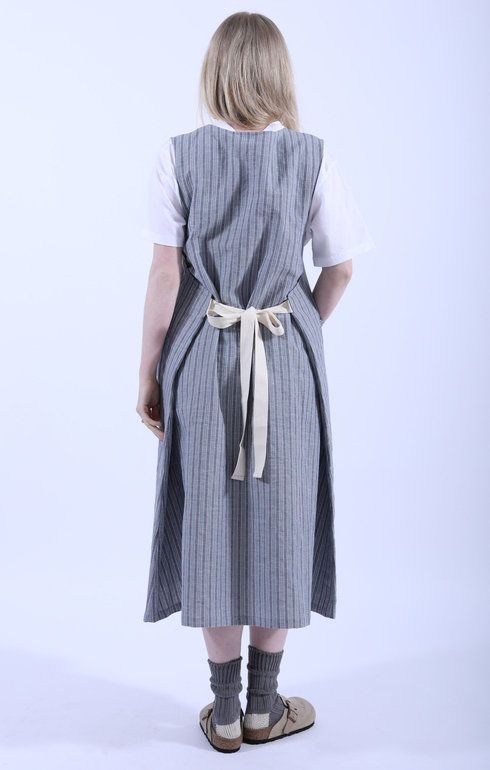 Foldable Apron Dress Blue
