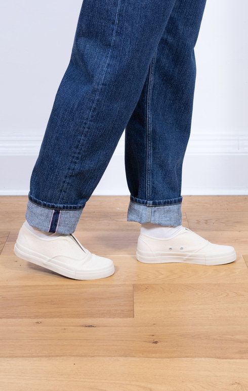Grid Deck Slipon Kinari/Off White