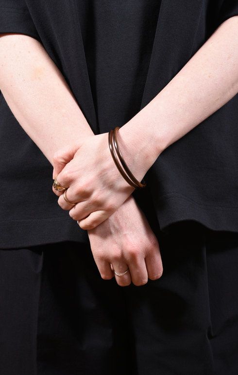 Bracelet Horn New Bended Brown (set of 2)