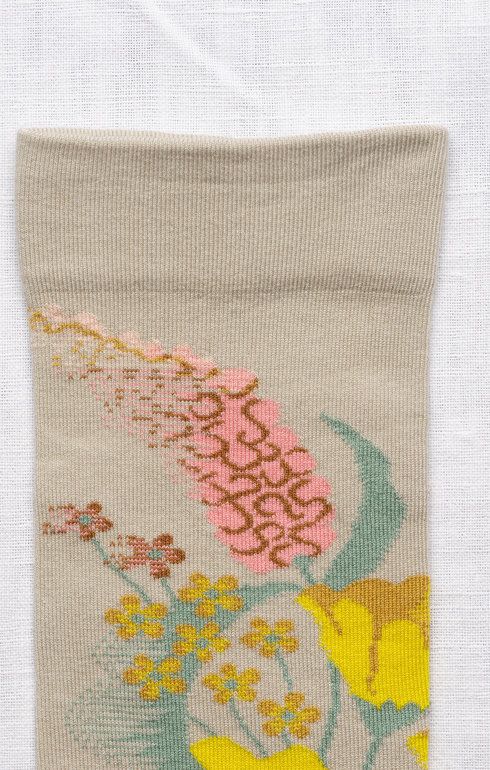 Chaussette Fleurs Celadon