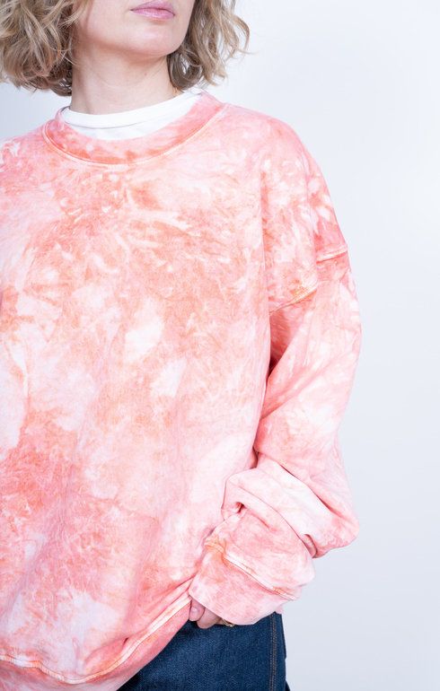 French Terry Cropped Sweatshirt Pink