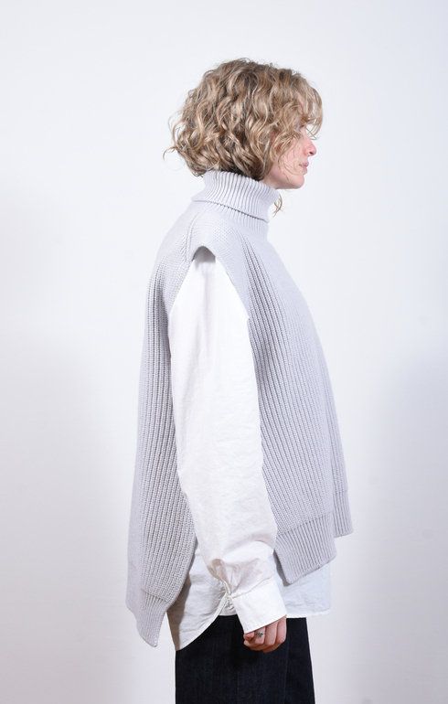 Meri Roll Neck Tabard Sasso