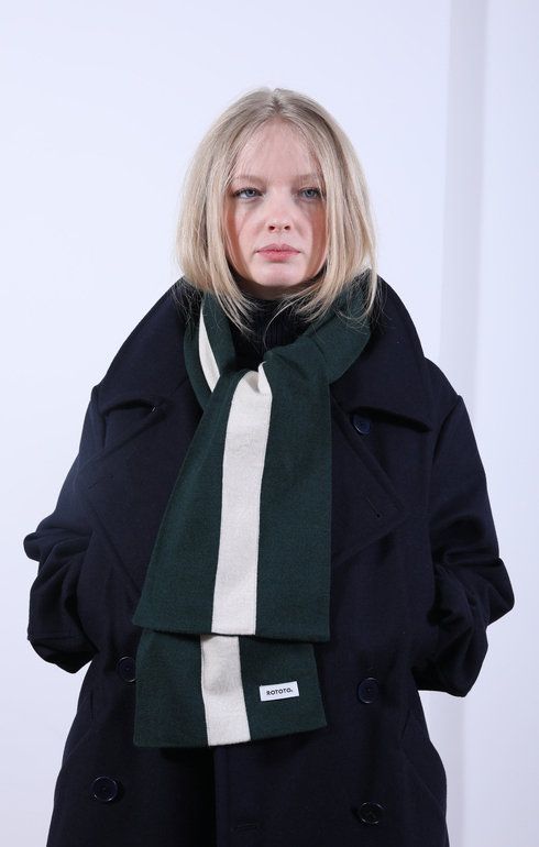 School Boy Muffler Scarf D.Green