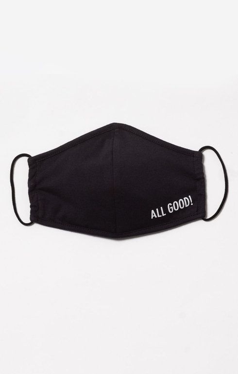 ALL GOOD! Facemask Deep Black