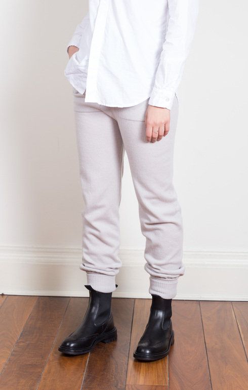 Cashmere Drawstring Pants Snow