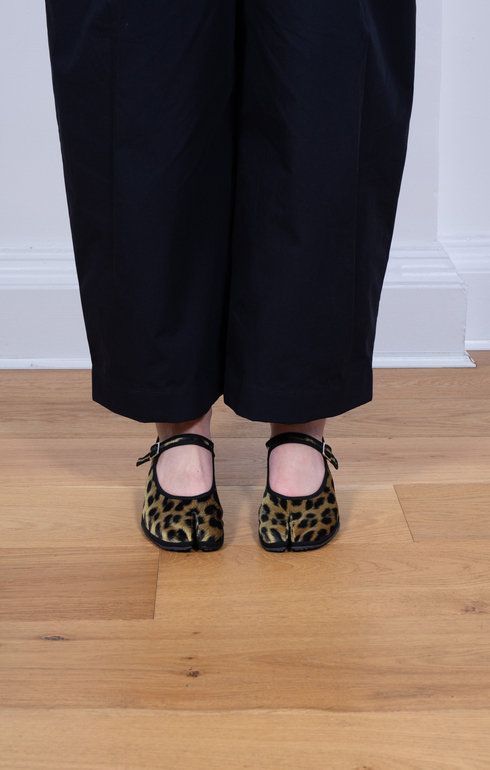 Heel M.J Velvet Leopard Yellow