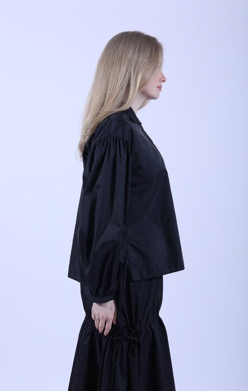 Colina Front Buttoned Shirt Ebony