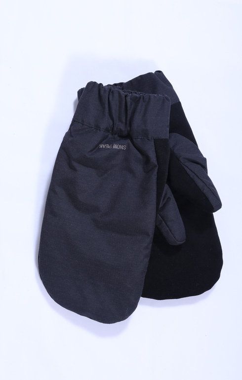 FR Down Mittens Black