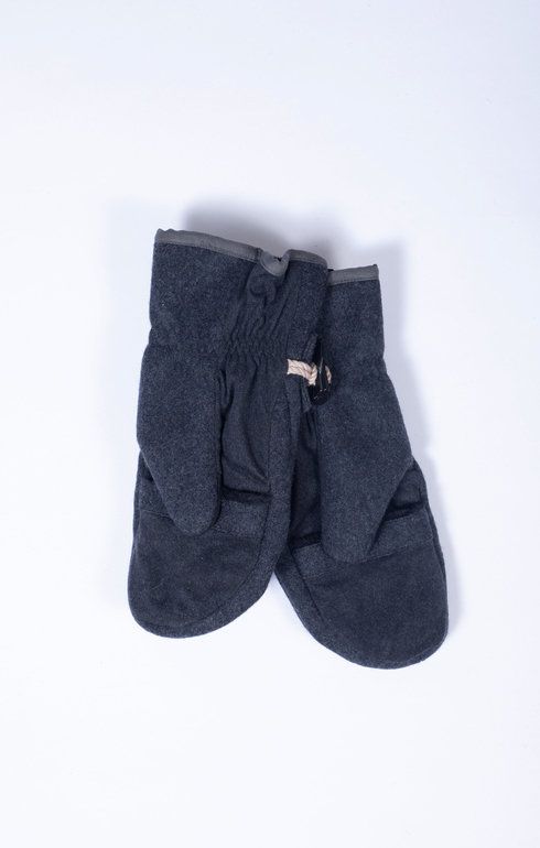Recycled Wool Mittens Charcoal