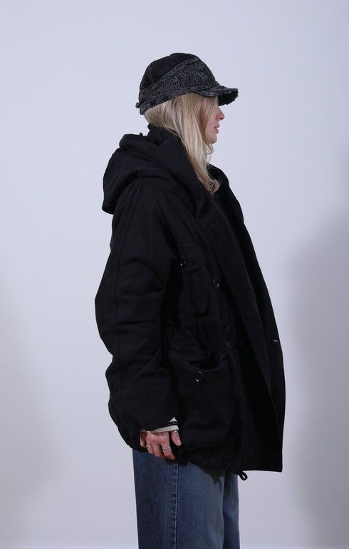 Katsuragi Ring Coat Black