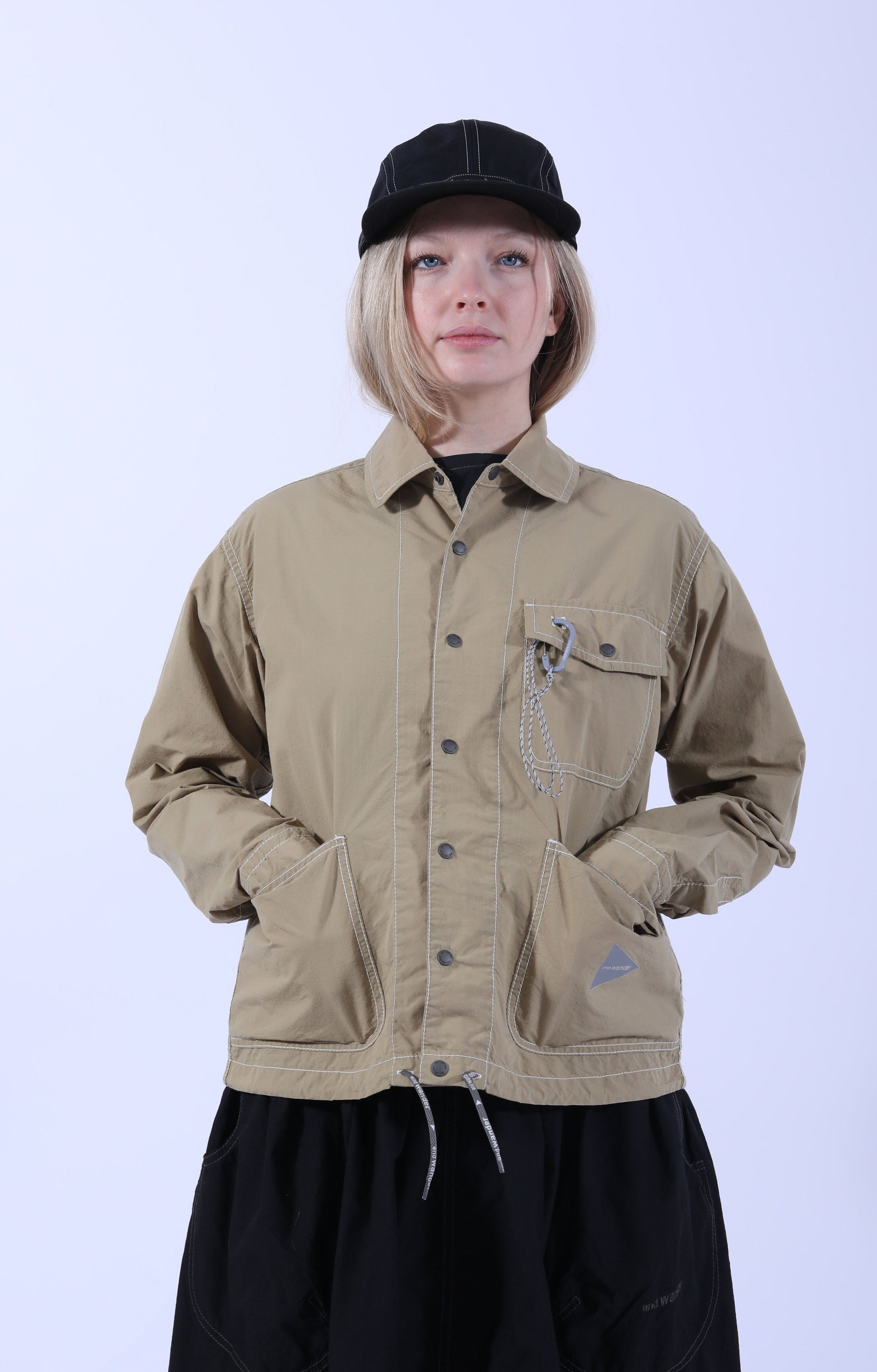 Cordura Rip Shirt Jacket Beige