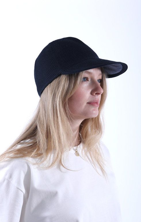 Organic Cotton Braid Cap Navy/Indigo