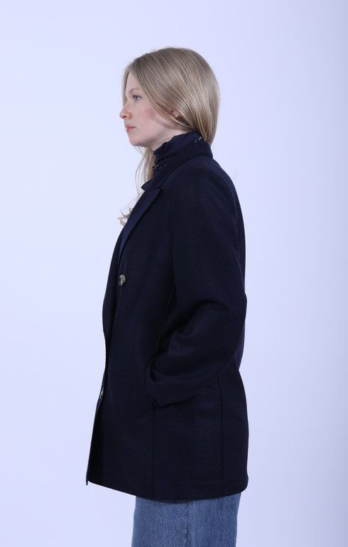 Slouchy Peacoat Navy Blue