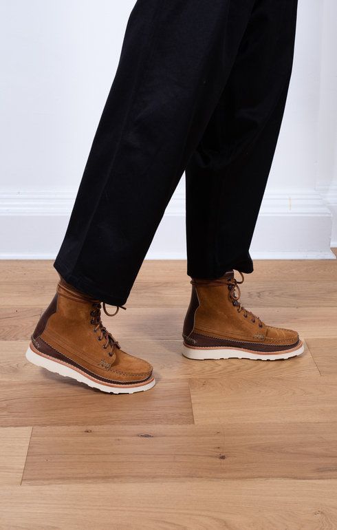 Maine Guide DB Boots w/Christy Natural - FO G Brown
