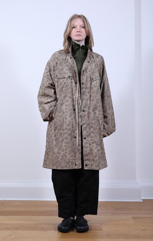 C.P. Coat Animal Printed Beige