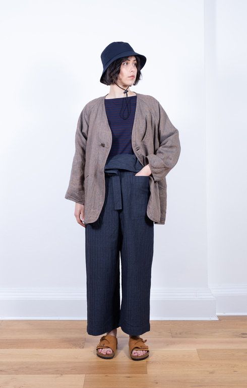 Thai Pants Herringbone Navy