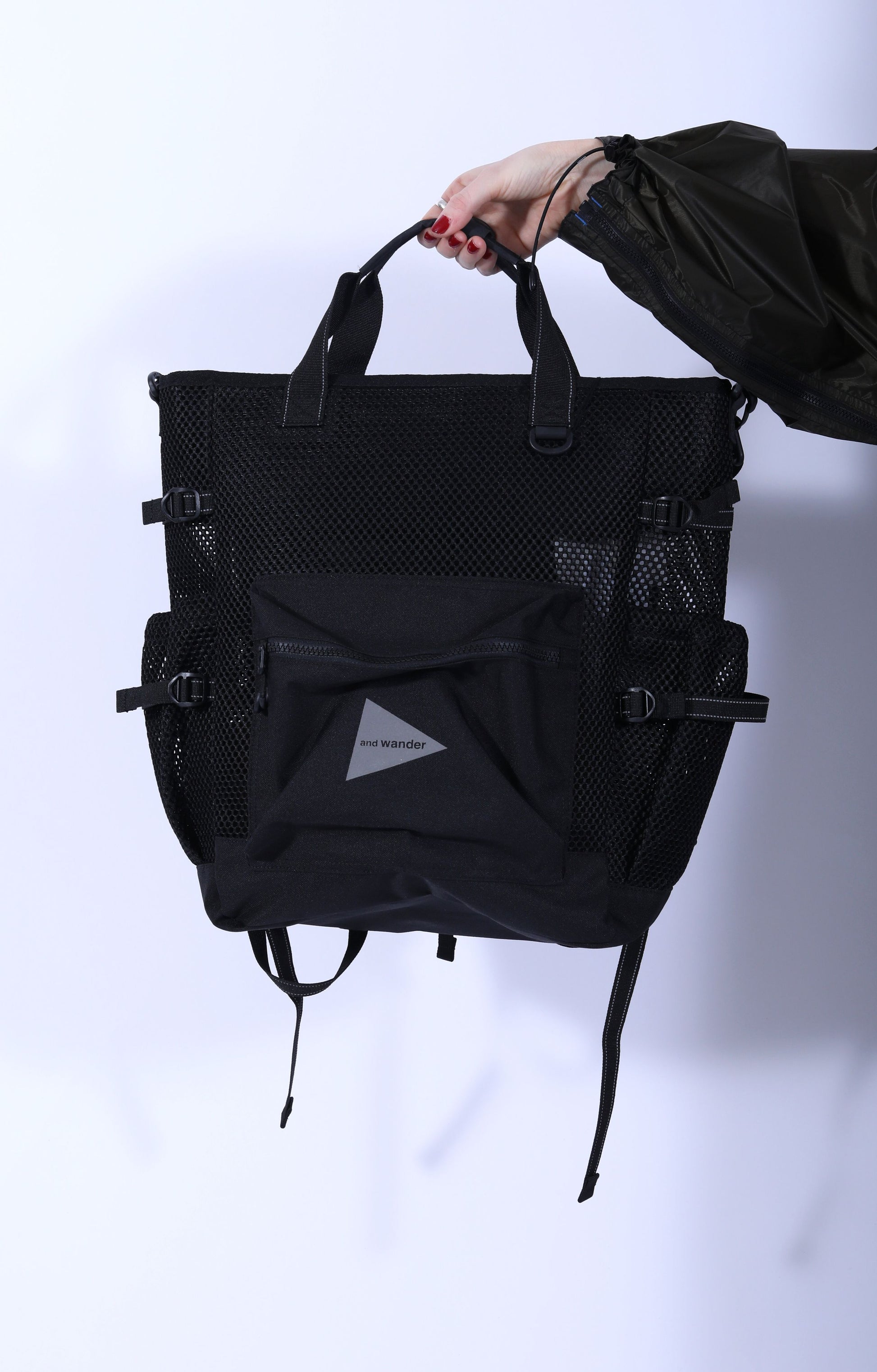 3D Mesh 2Way Tote Bag Black