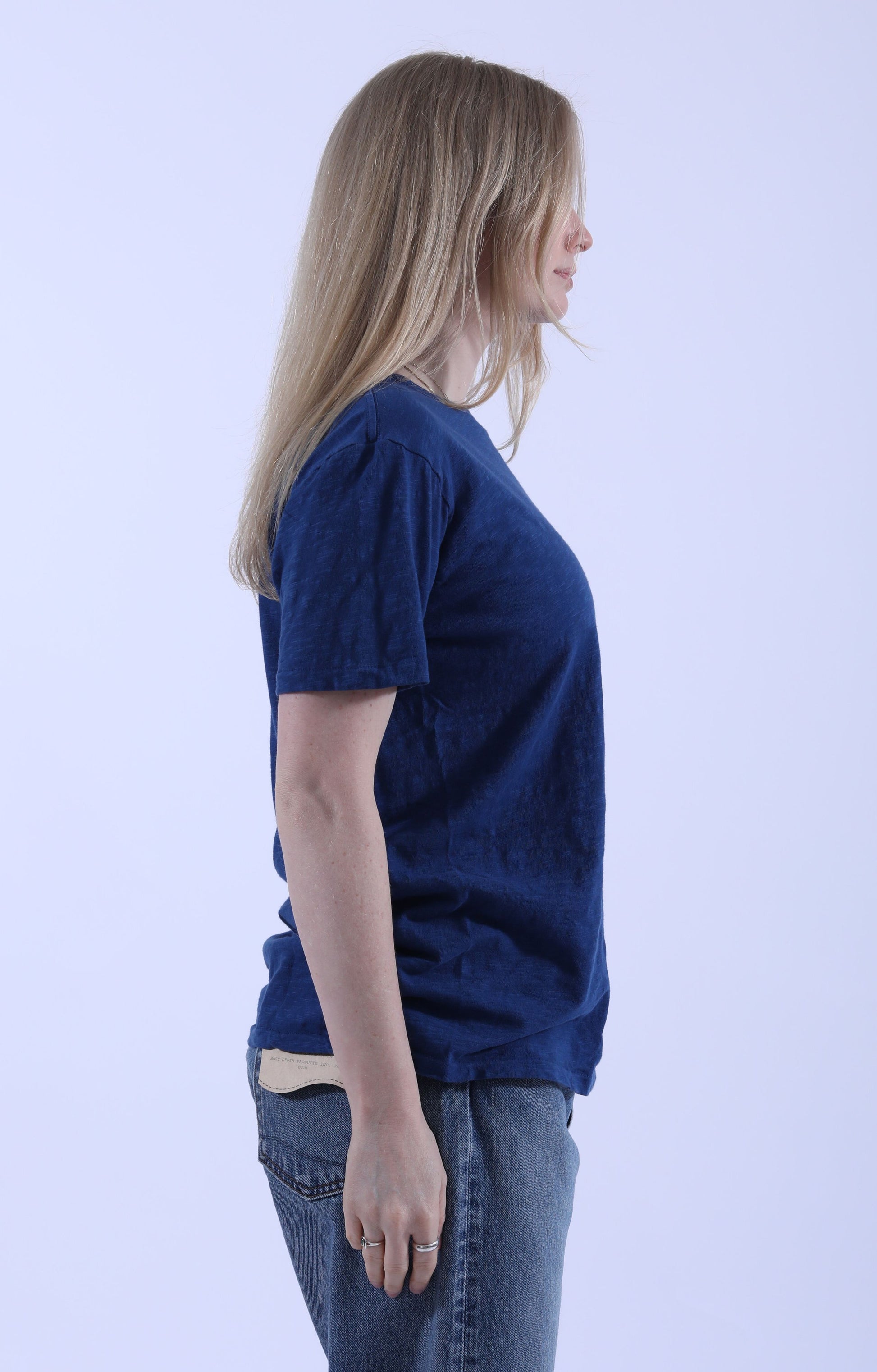 Rolled S/S Regular Tee Blue