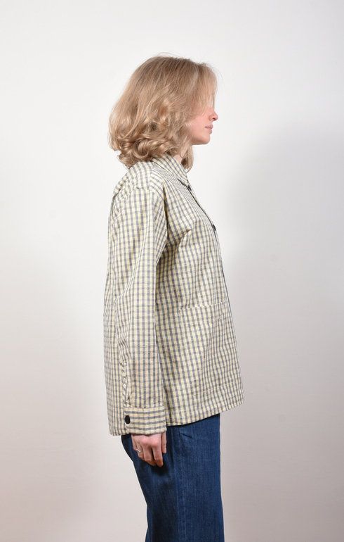 Ashly Shirt Check Mix Navy