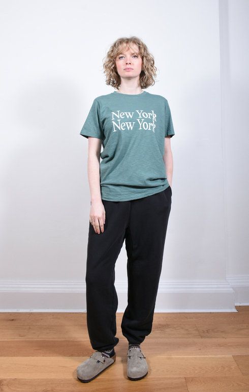 New York Tee Foggy Green