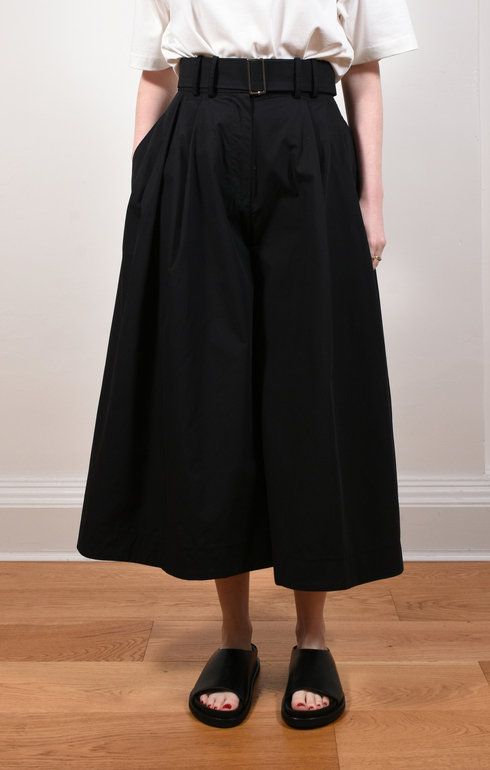 Benko Belted Culotte Black