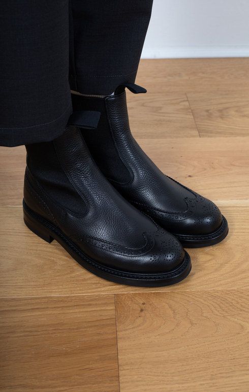 Silvia Black Muflone Boot