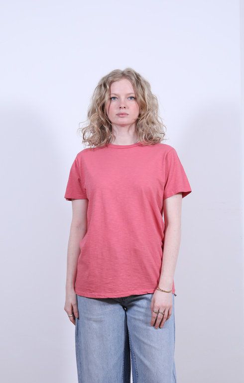Rolled S/S Regular Tee Radiant Red