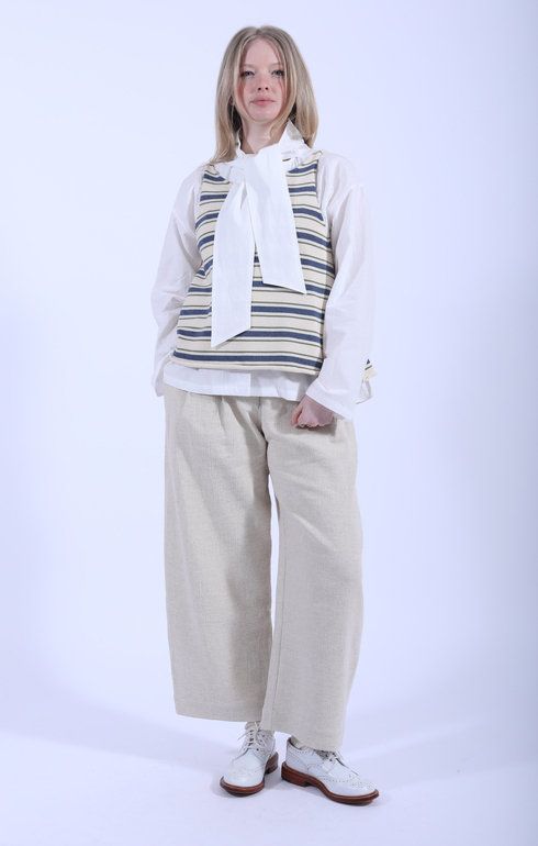 Thea top Khaki/Tahiti Stripe