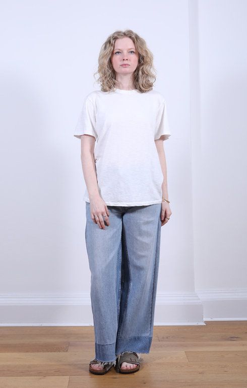 Rolled S/S Regular Tee White