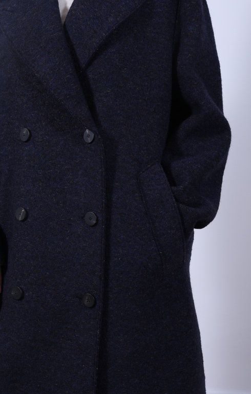 Sailor Coat Boiled Wool Midnight