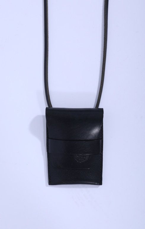 Chopper Pouch Leather Black