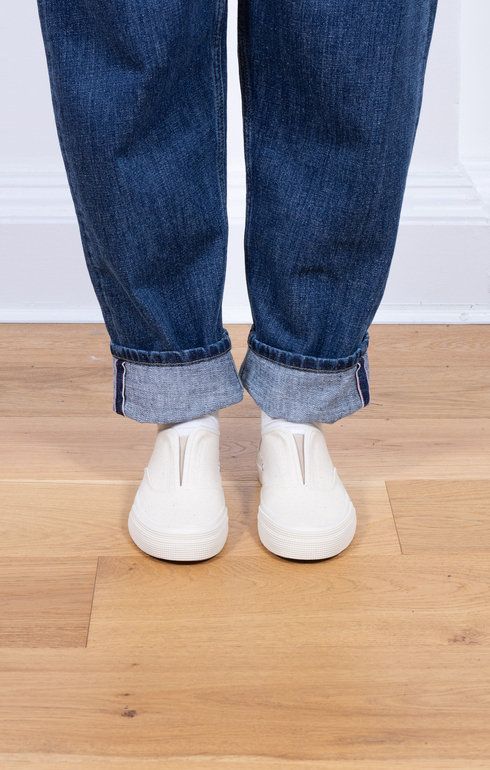 Grid Deck Slipon Kinari/Off White