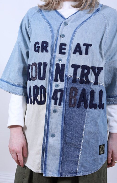 8oz Denim GREAT KOUNTRY Baseball Shirt