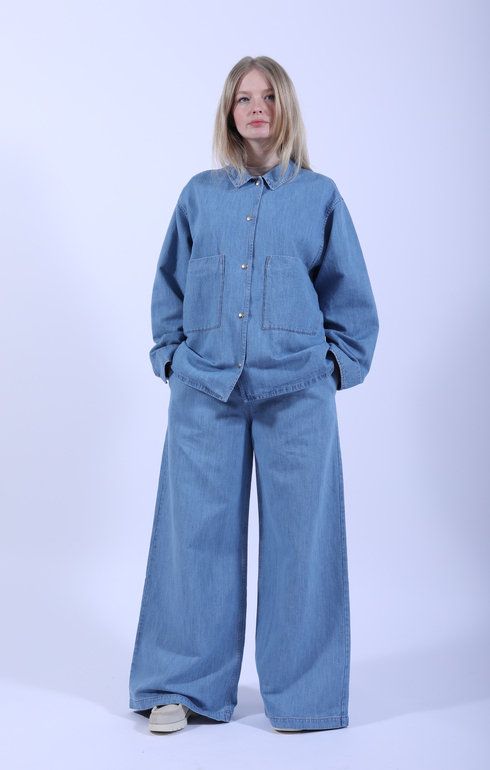 Pants Grenen Light Blue