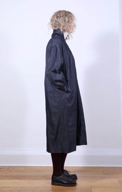 Pullover Shirt Dress Indigo