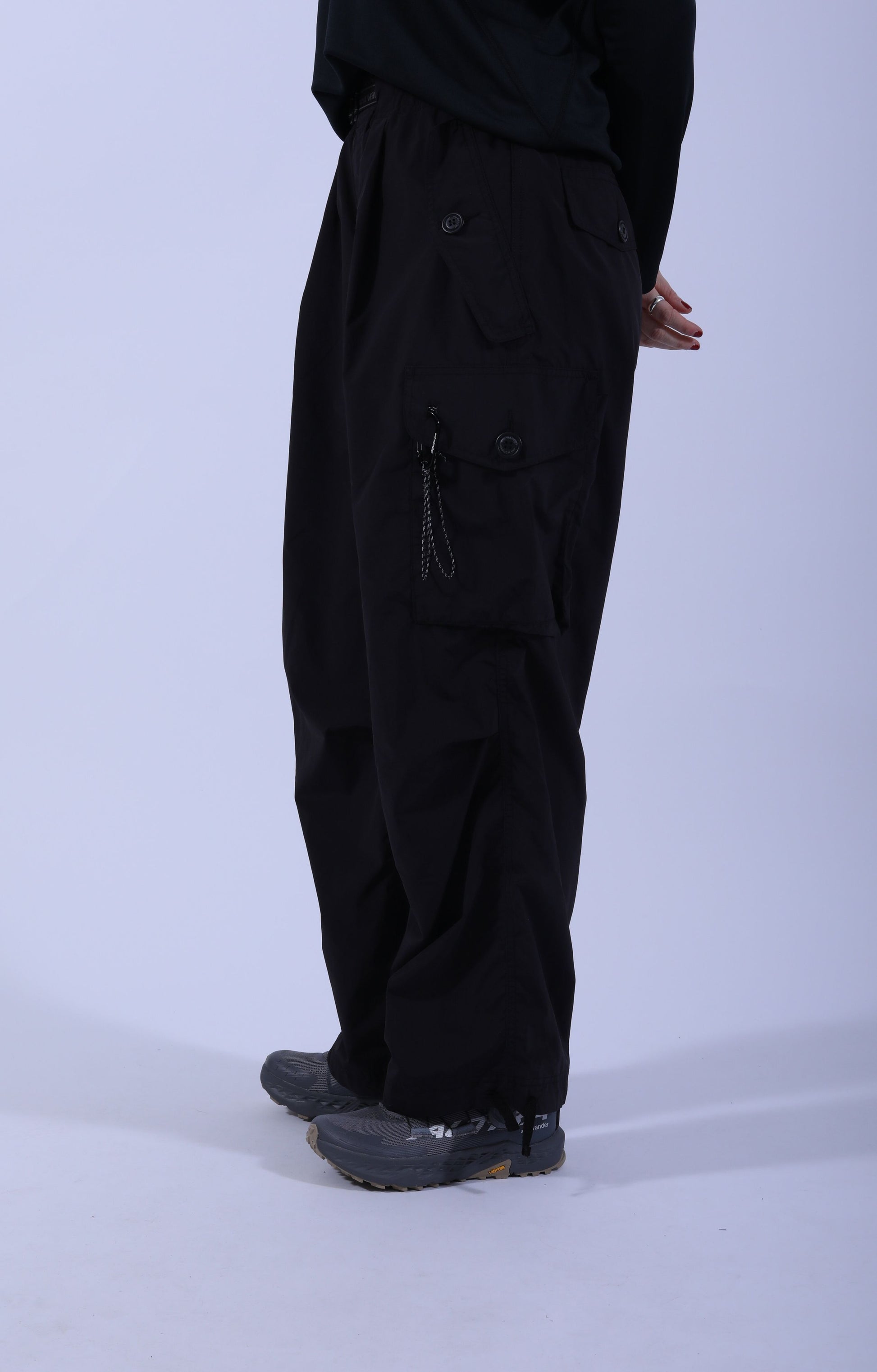 Oversized Cargo Pants Black