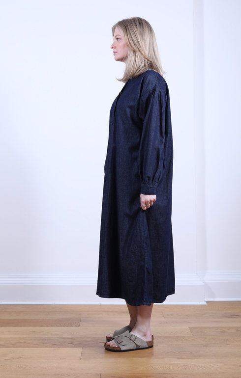 Denim Pull Over Dress One Wash