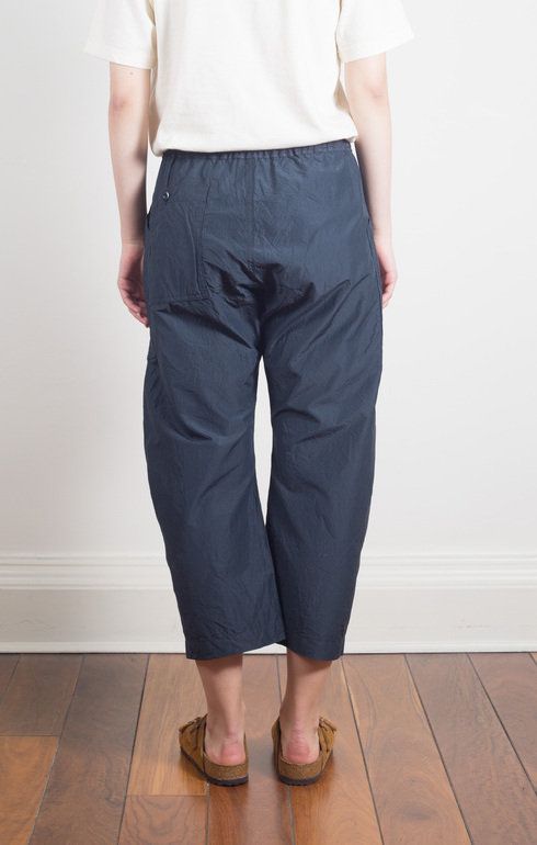 Loose Fit Crop Pants Navy