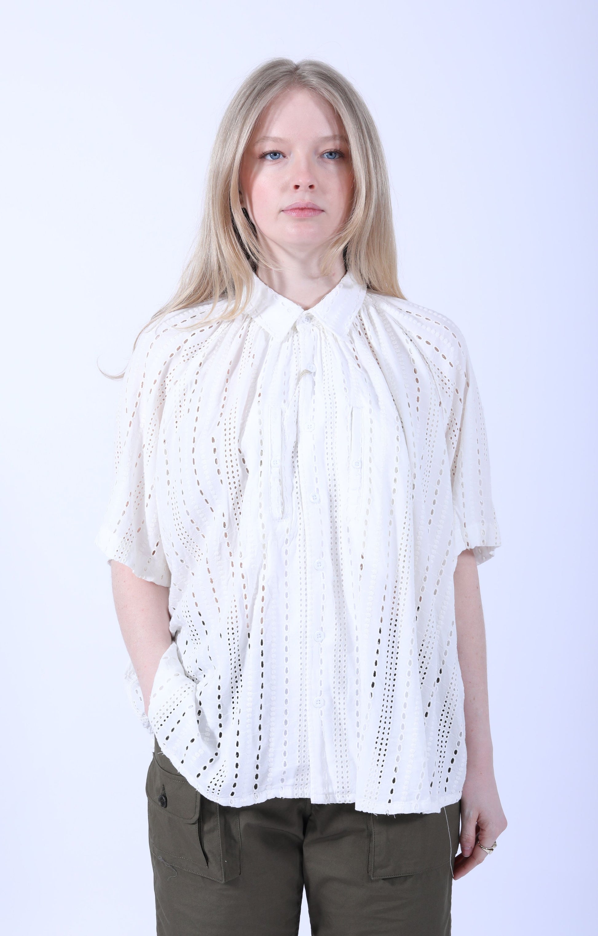 LAB Shirt White Embroidery