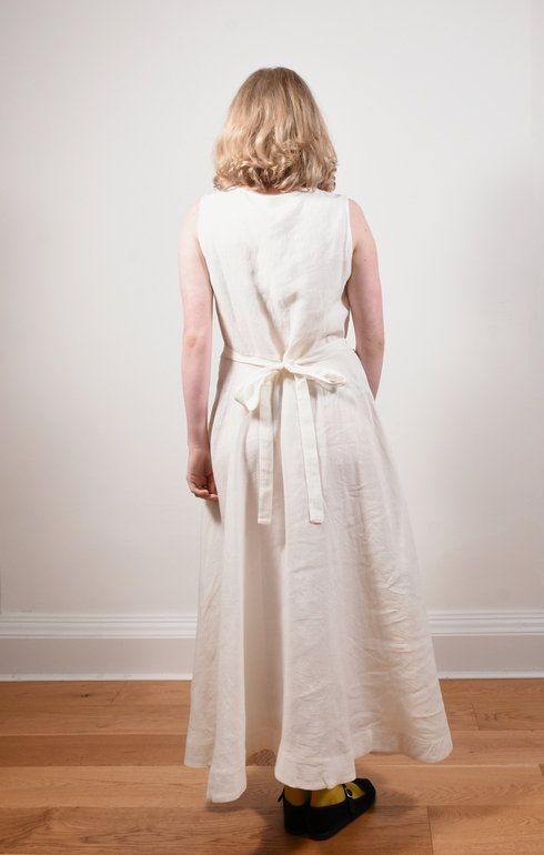 Apron Dress Ecru