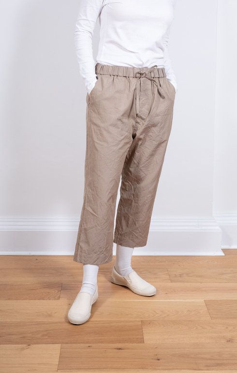 Cropped Easy Field Trousers Camel