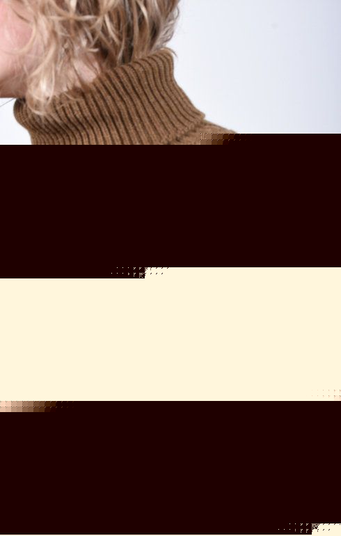 Meri Roll Neck Tabard Corteccia
