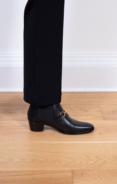 Heeled Chelsea Bit Boot - Black