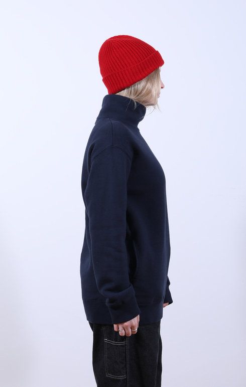 High Neck Sweatshirt Navy