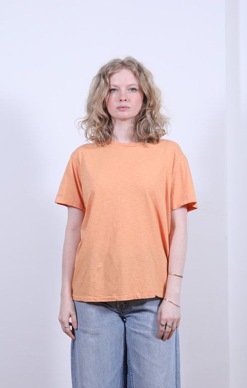 Rolled S/S Regular Tee Apricot