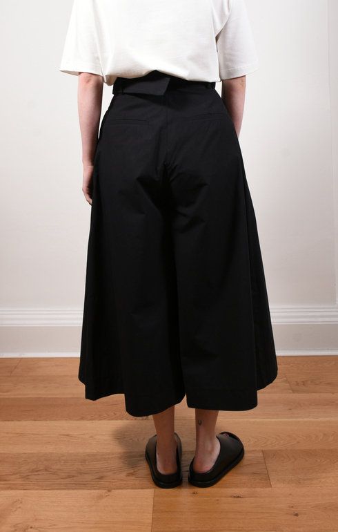 Benko Belted Culotte Black