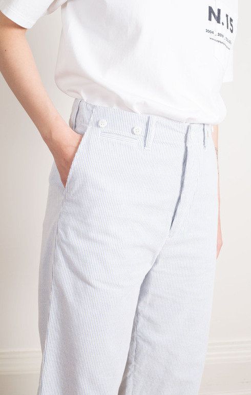 Waist Overalls Hickory Stripe