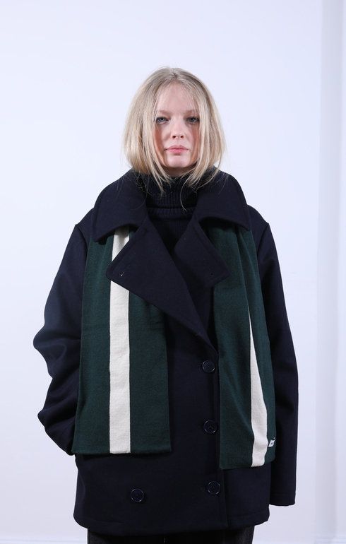 School Boy Muffler Scarf D.Green