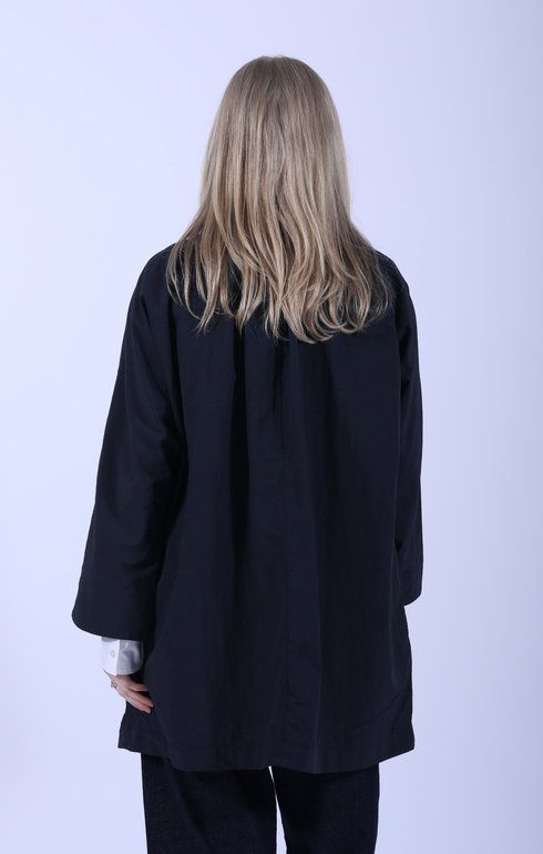 Dolman Sleeve Coat Navy